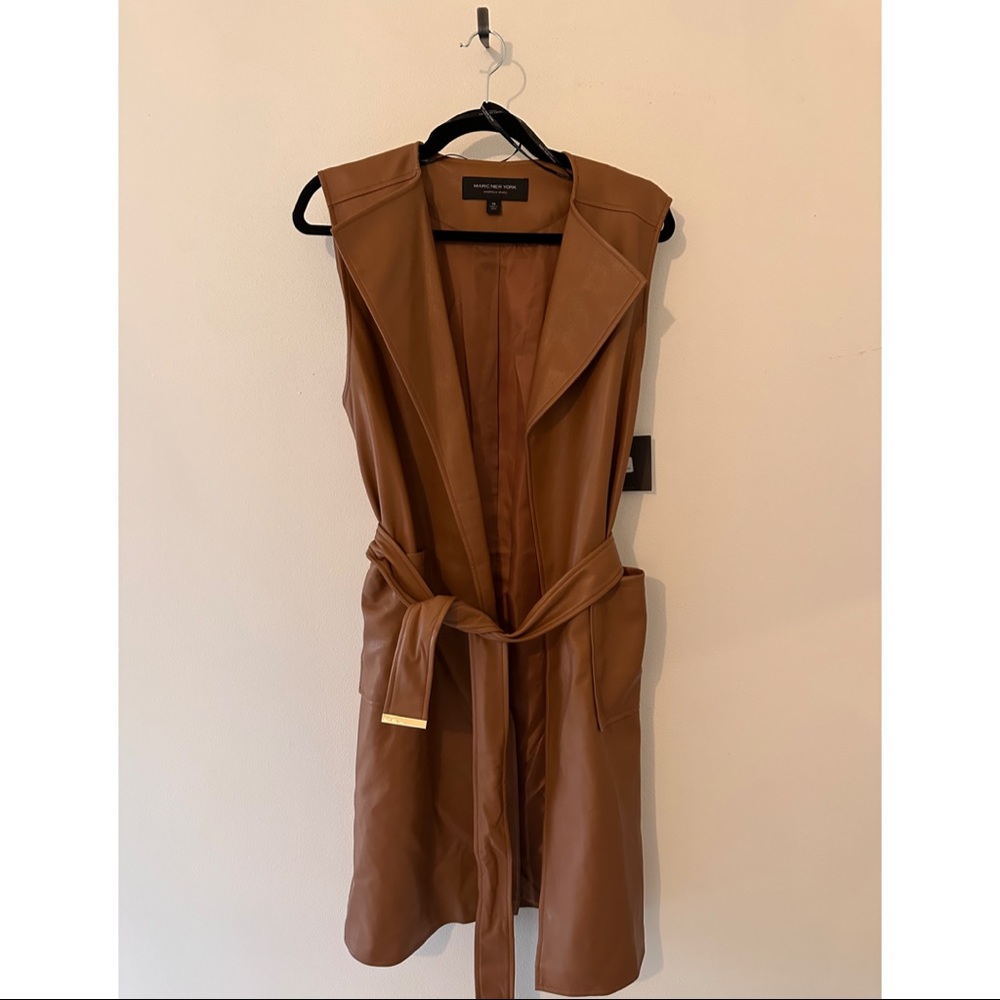 Andrew Marc Brown Sleeveless Vest
